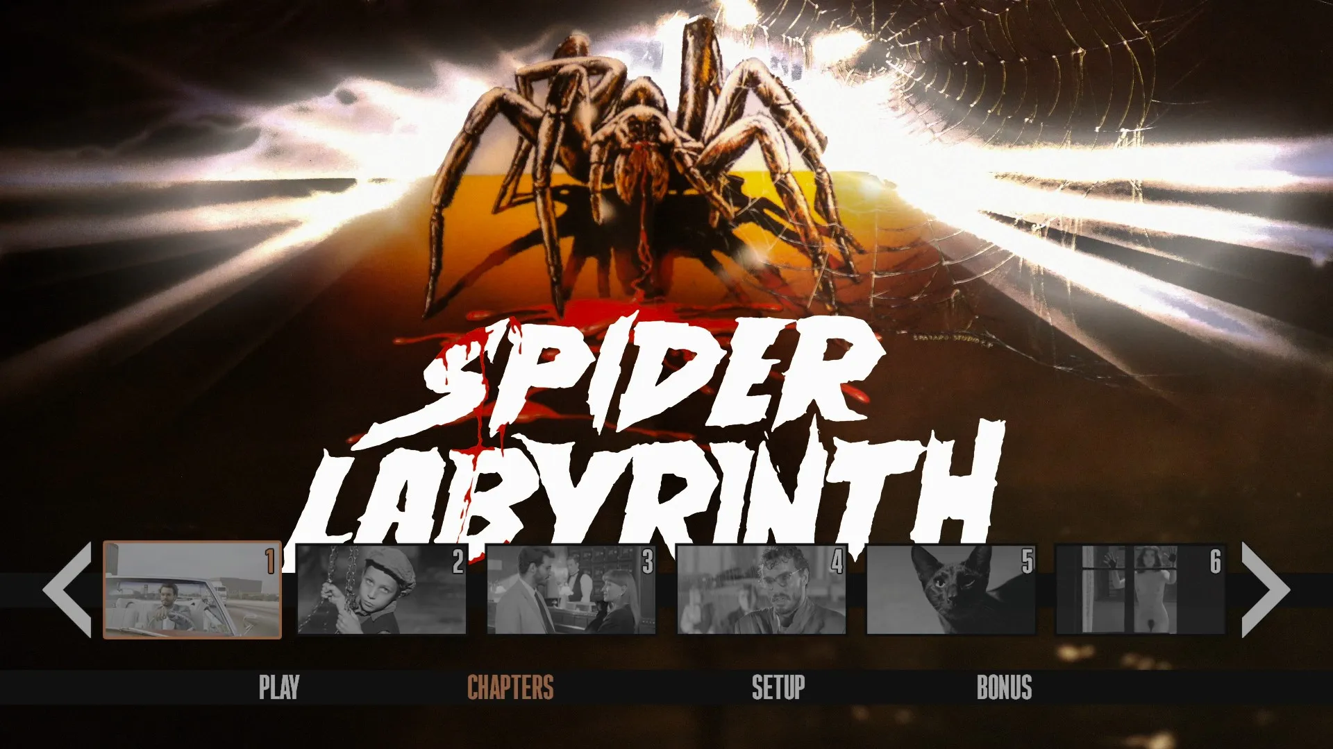 Spider Labyrinth 4K scene select menu