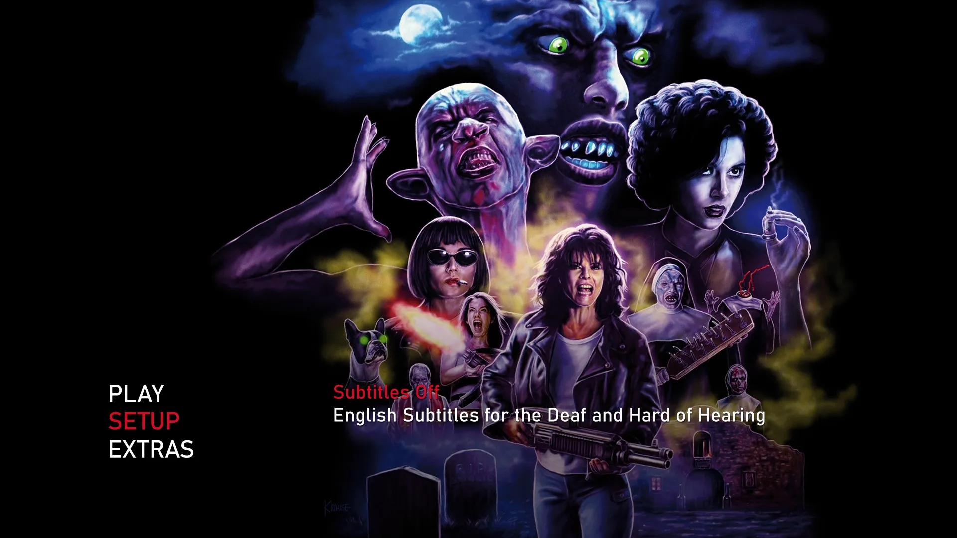 The Convent 4K setup menu