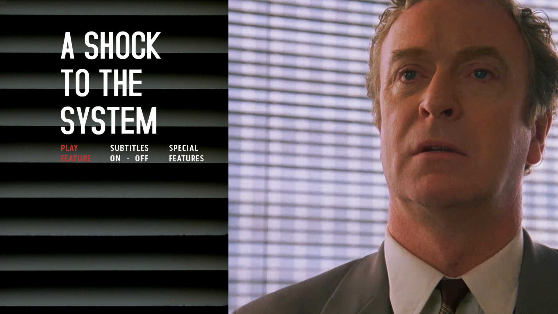 A Shock to the System Blu-ray Menu