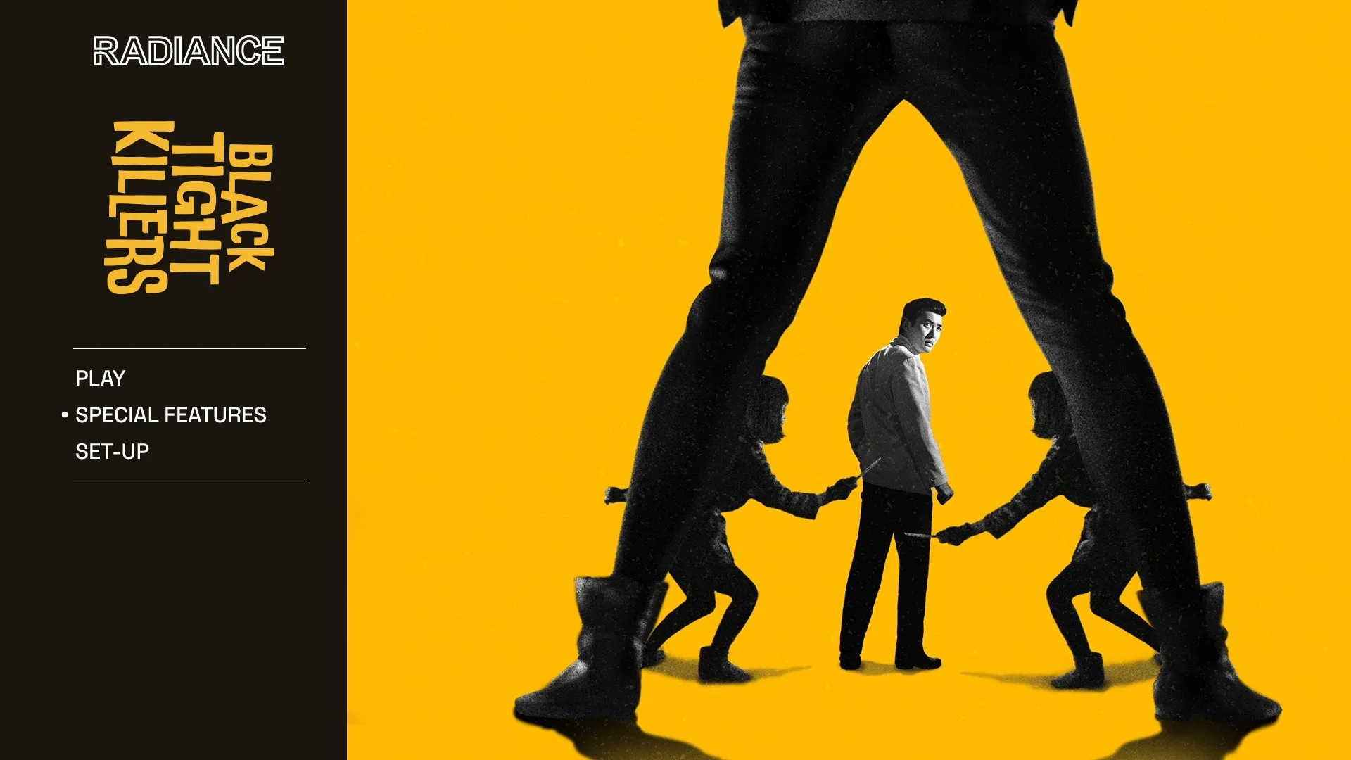 Black Tight Killers Blu-ray menu