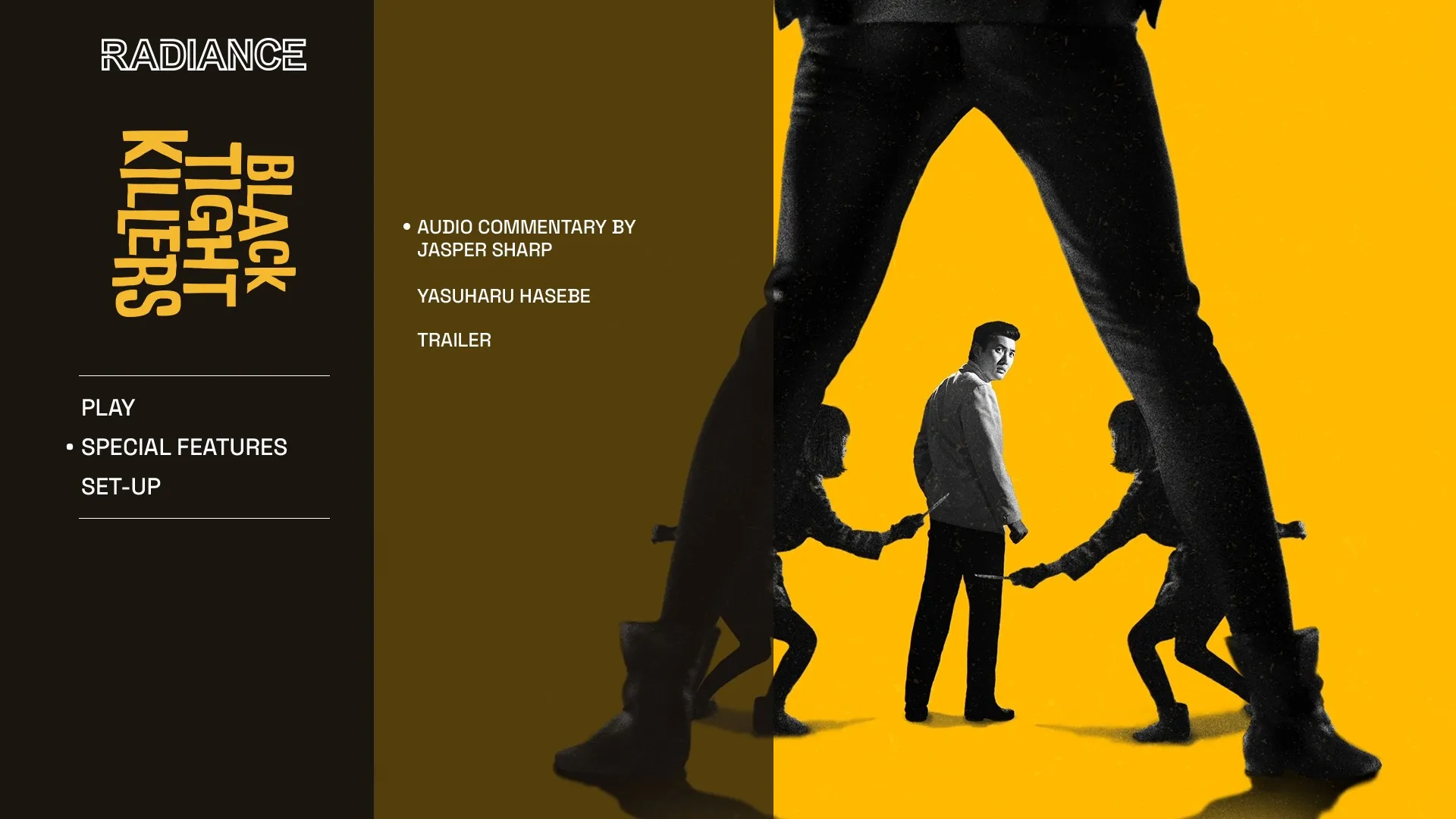 Black Tight Killers extras menu