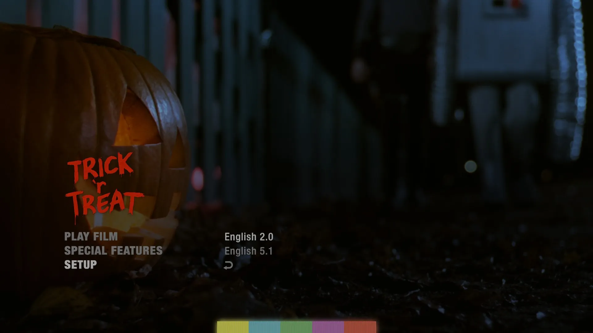 Trick 'r Treat 4K audio menu