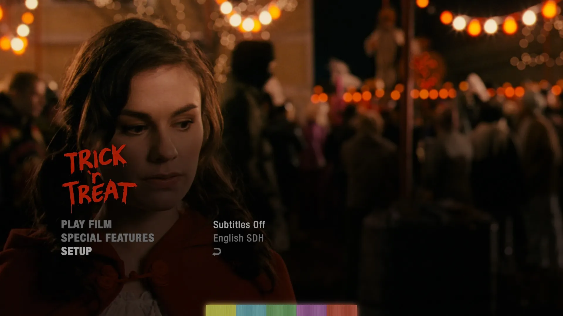 Trick 'r Treat 4K subtitles menu