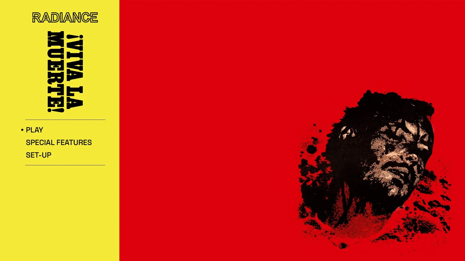 Viva la Muerte Blu-ray menu