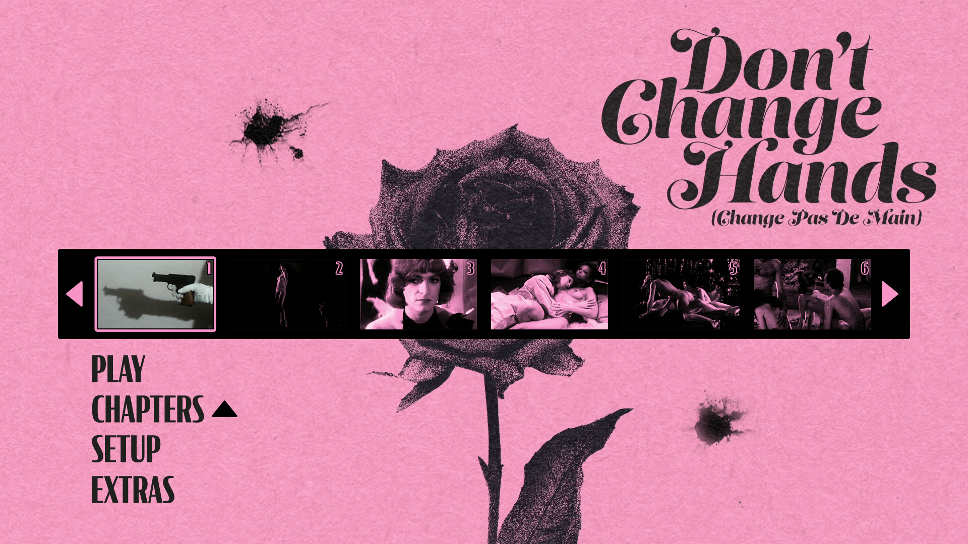 Don't Change Hands Blu-ray Chapters Menu