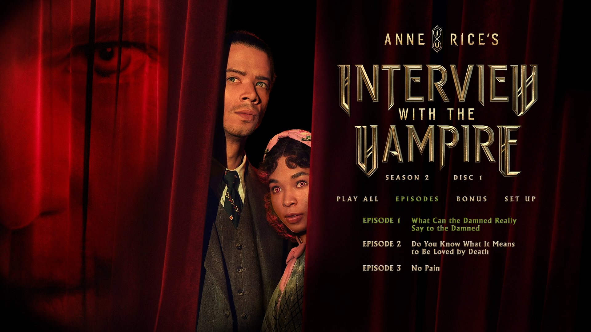 Interview with the Vampire Season 2 Blu-ray Episodes Menu