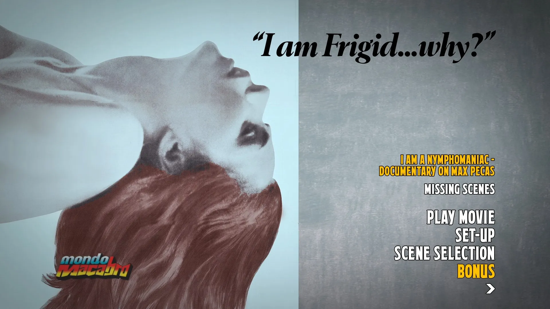 I Am Frigid... Why extras menu