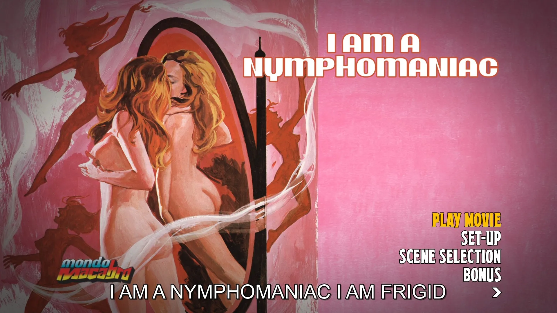 I Am a Nymphomaniac Blu-ray menu