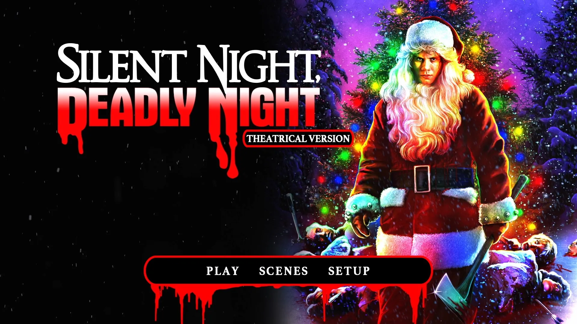 Silent Night, Deadly Night 4K UHD menu