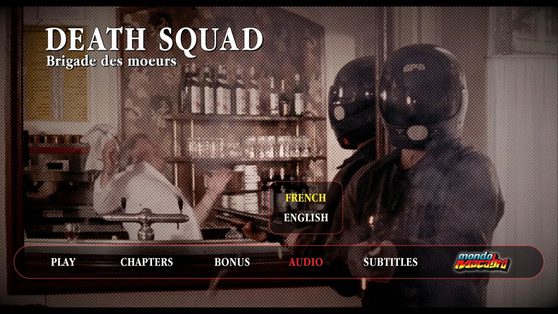 Death Squad audio menu