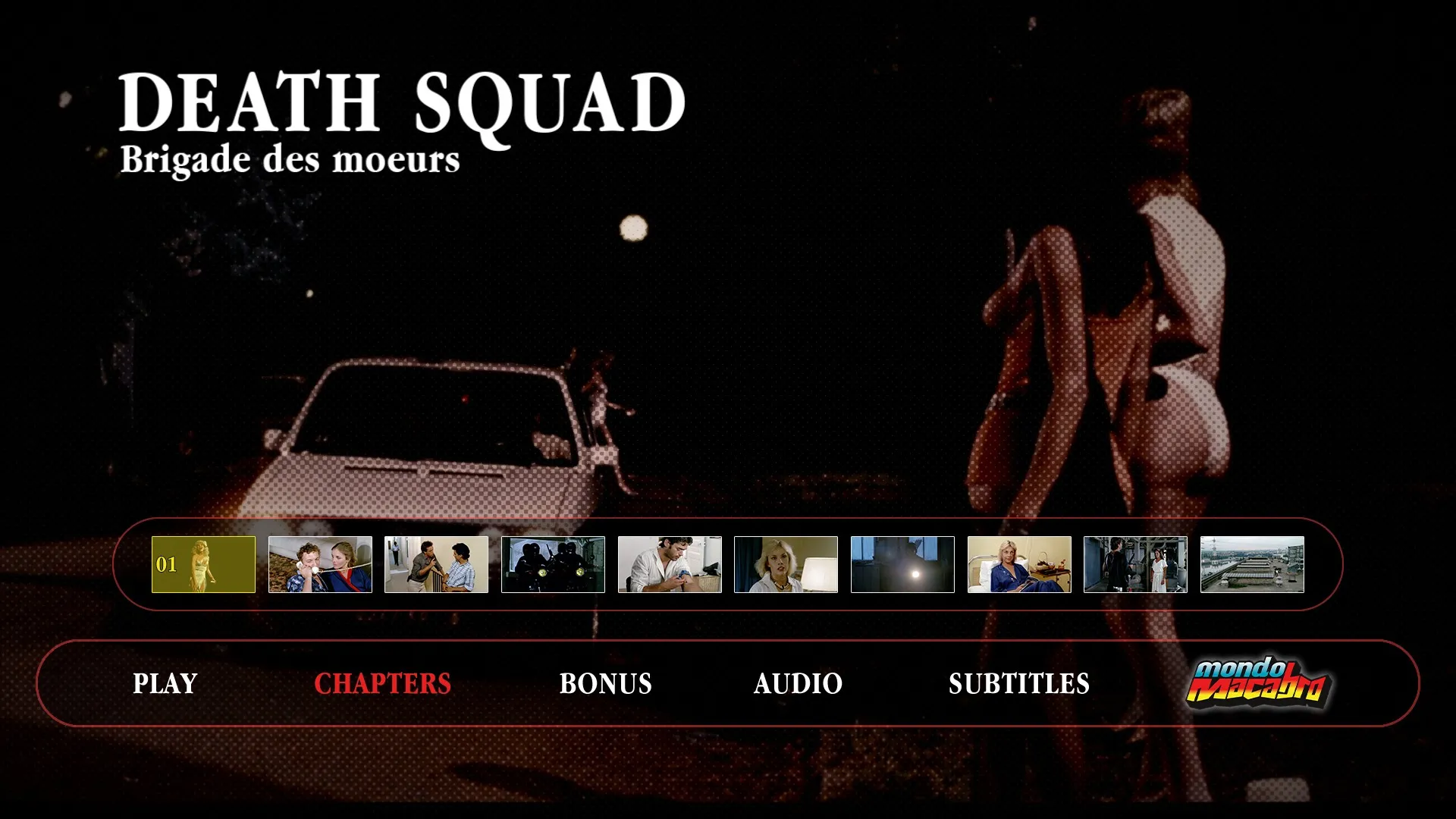 Death Squad scene select menu