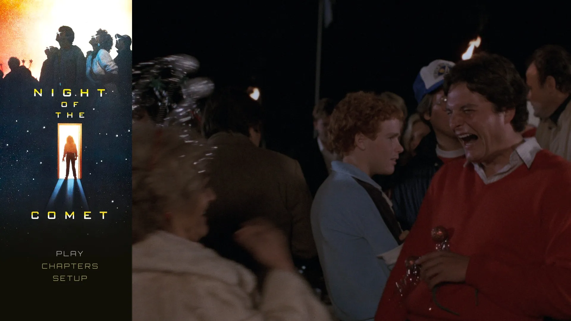 Night of the Comet 4K UHD menu