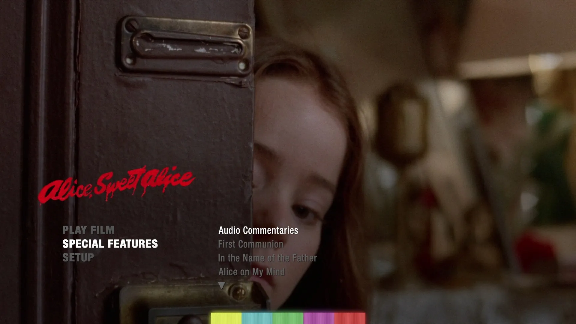 Alice, Sweet Alice 4K extras menu 1