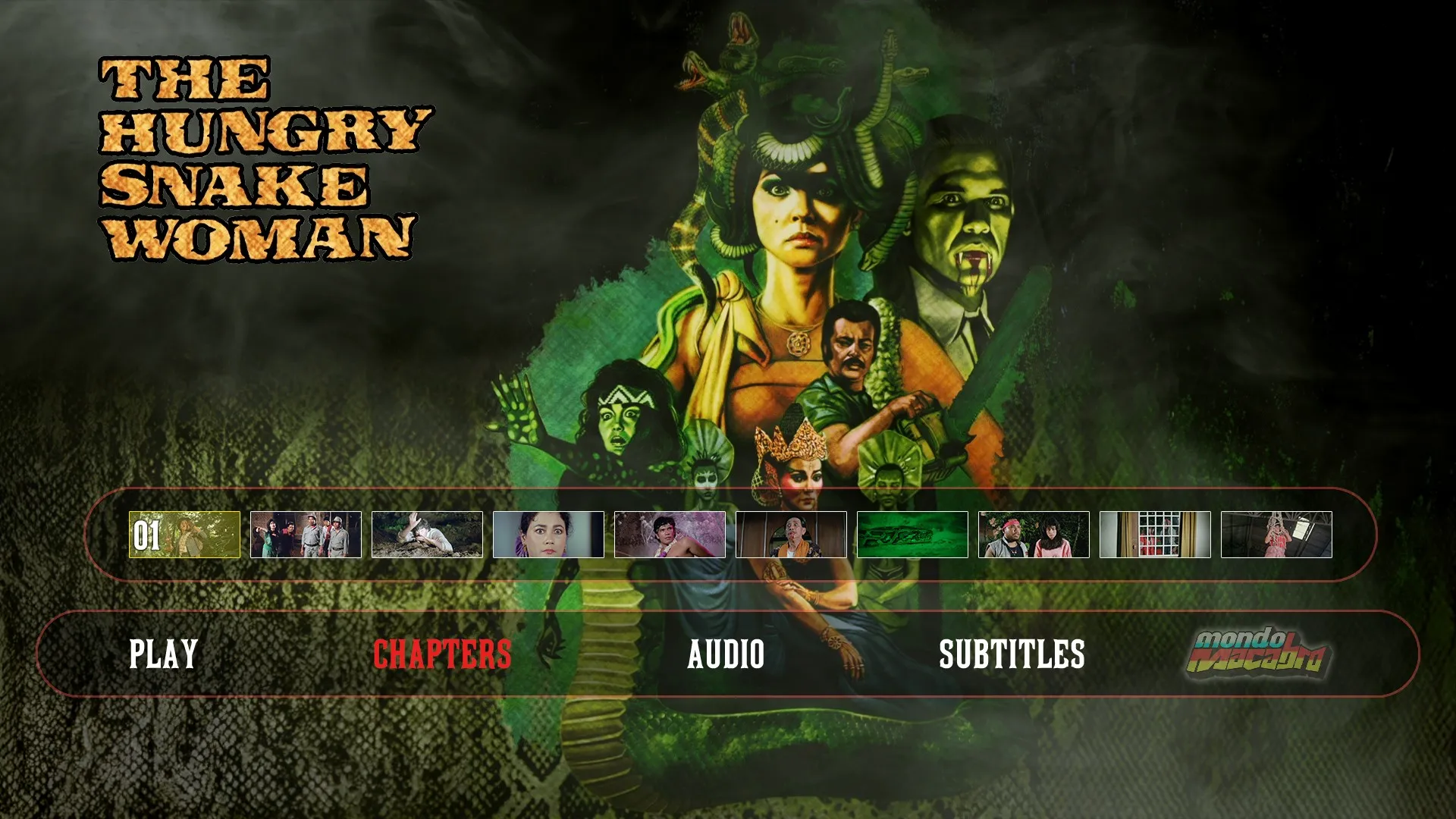 The Hungry Snake Woman scene select menu