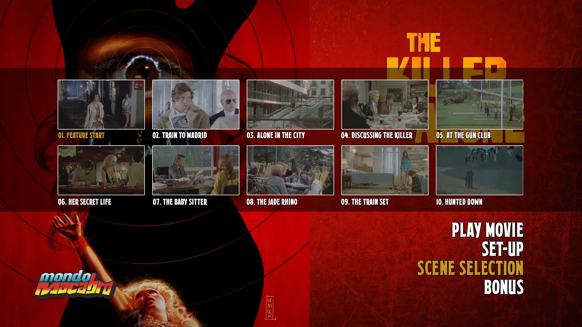 The Killer is Not Alone scene select menu