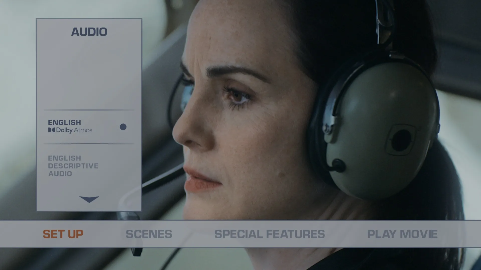 Flight Risk 4K audio menu