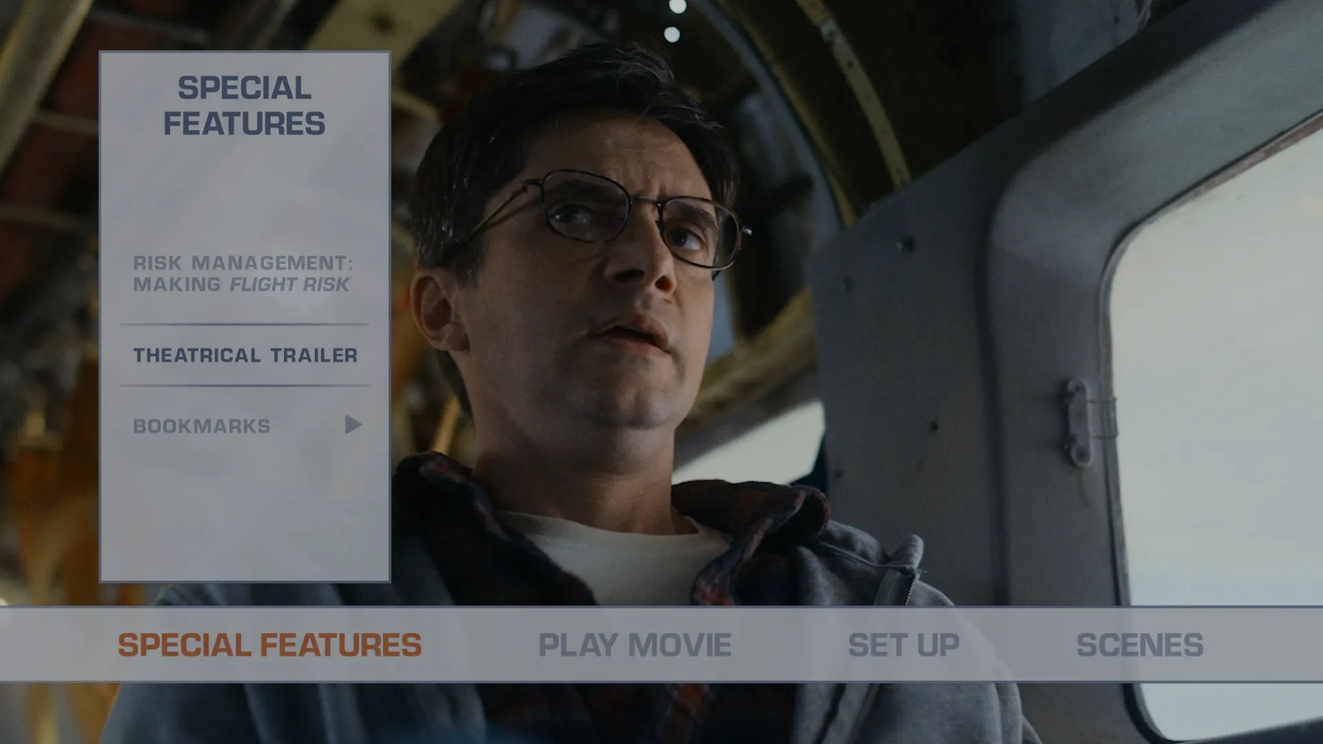 Flight Risk 4K extras menu
