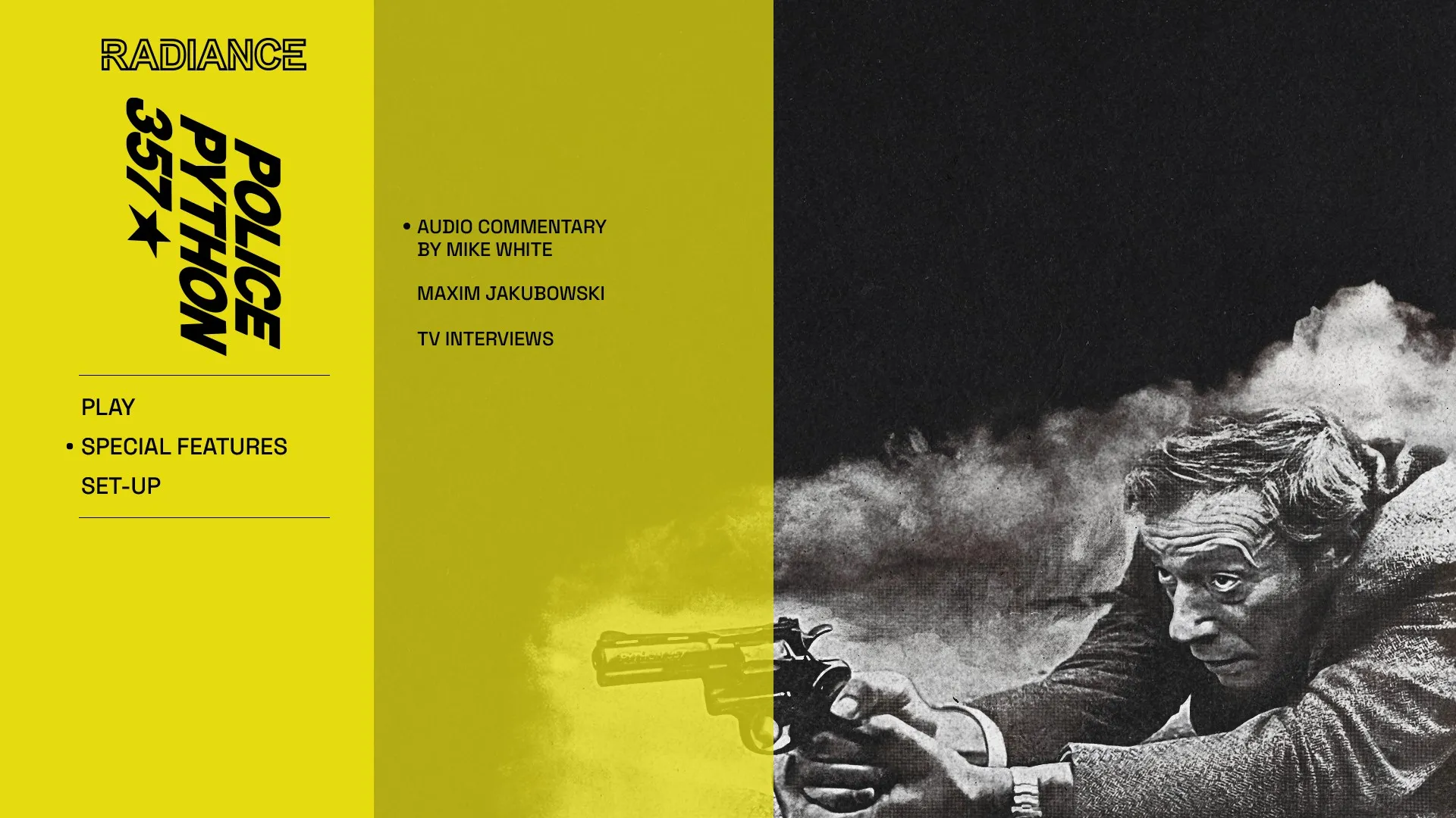 Police Python 357 extras menu