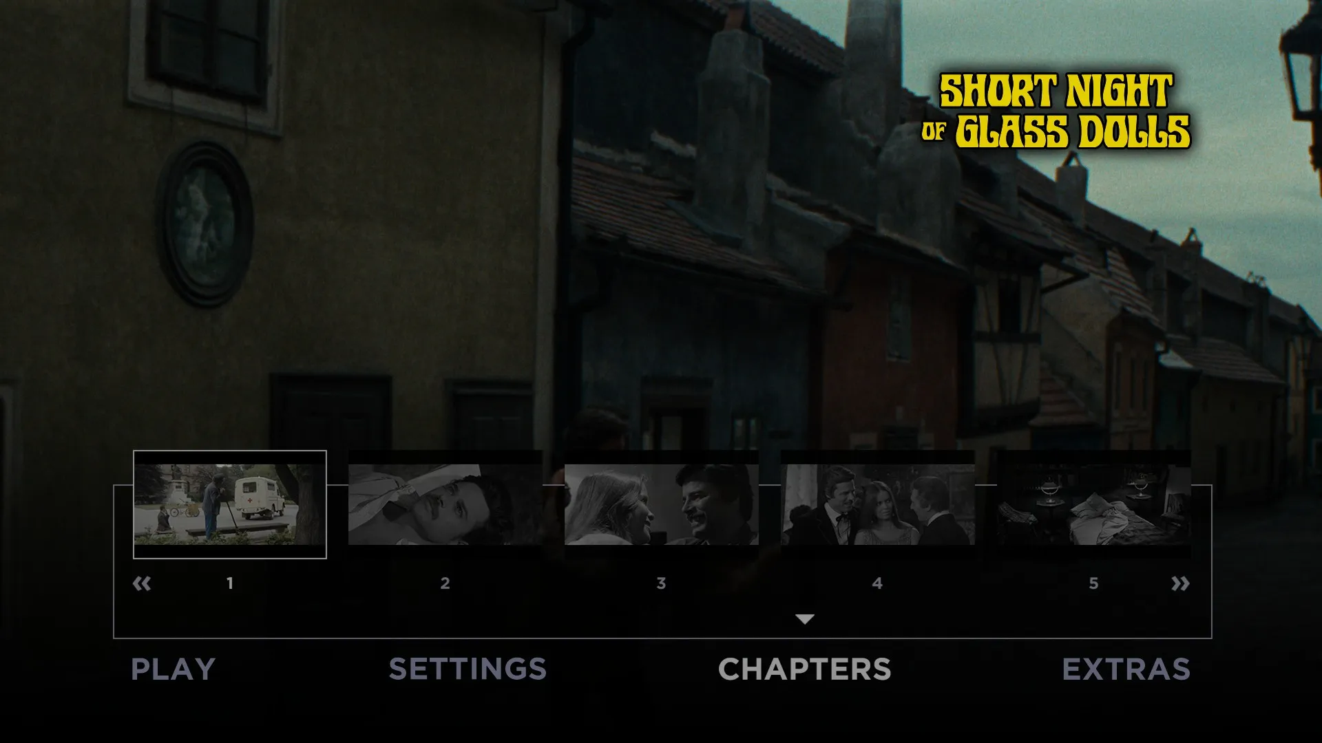 Short Night of Glass Dolls 4K scene select menu