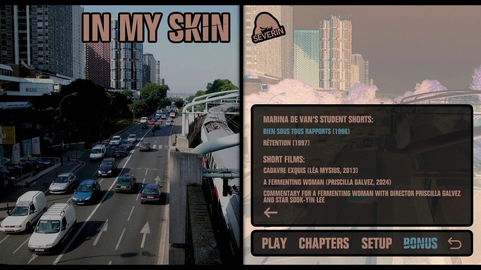 In My Skin 4K extras menu 2