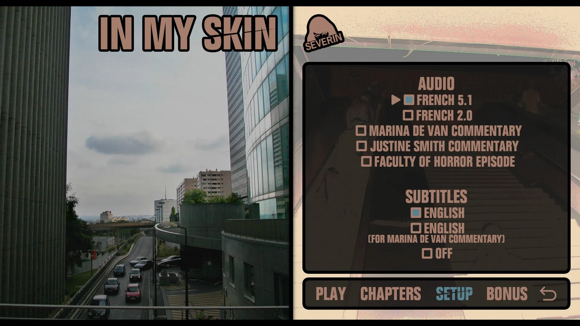 In My Skin 4K setup menu