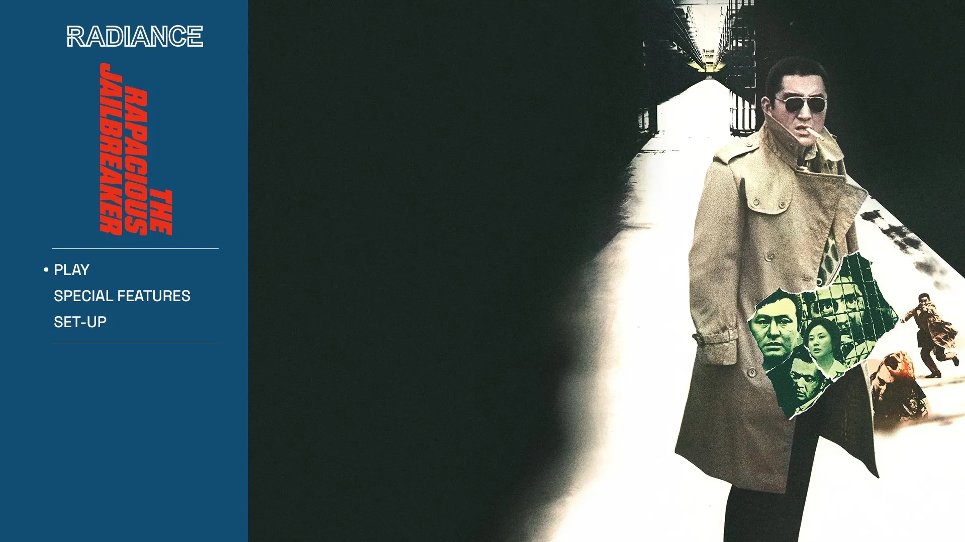 The Rapacious Jailbreaker Blu-ray menu