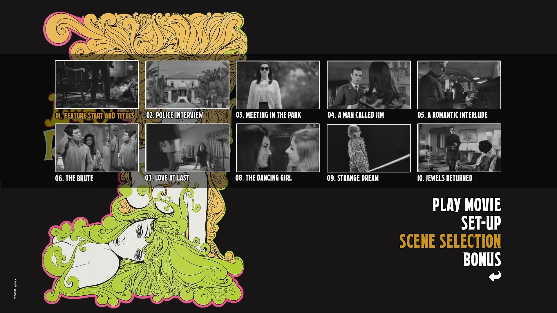 Lady Desire scene select menu