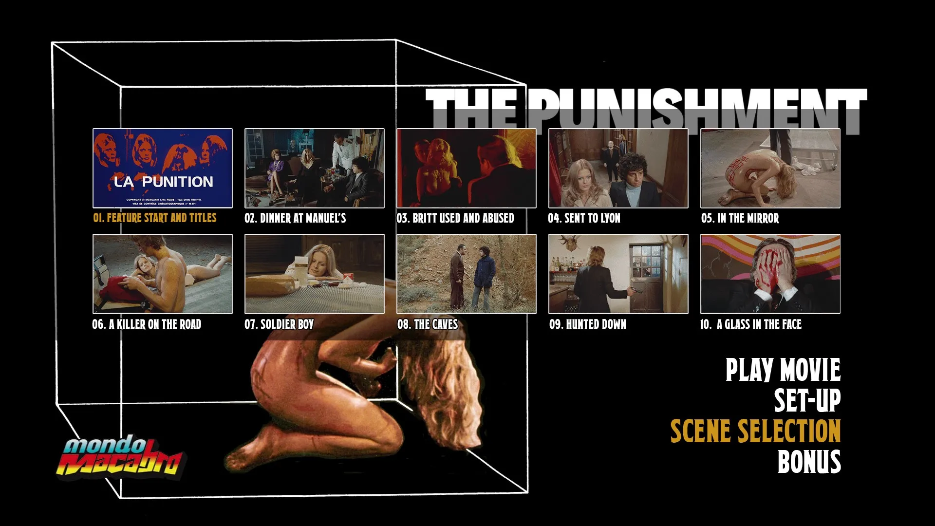 The Punishment scene select menu