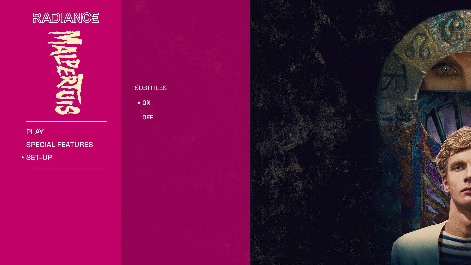 Malpertuis setup menu