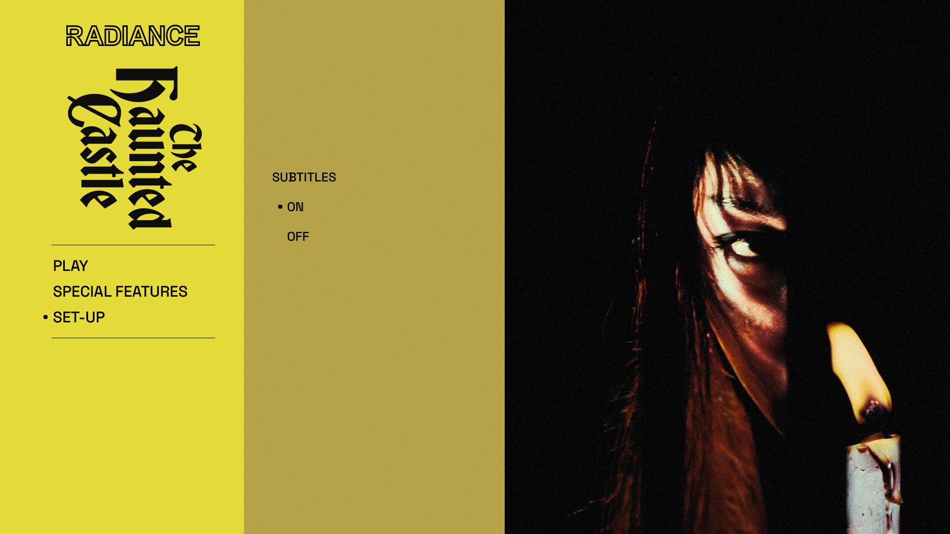 The Haunted Castle setup menu