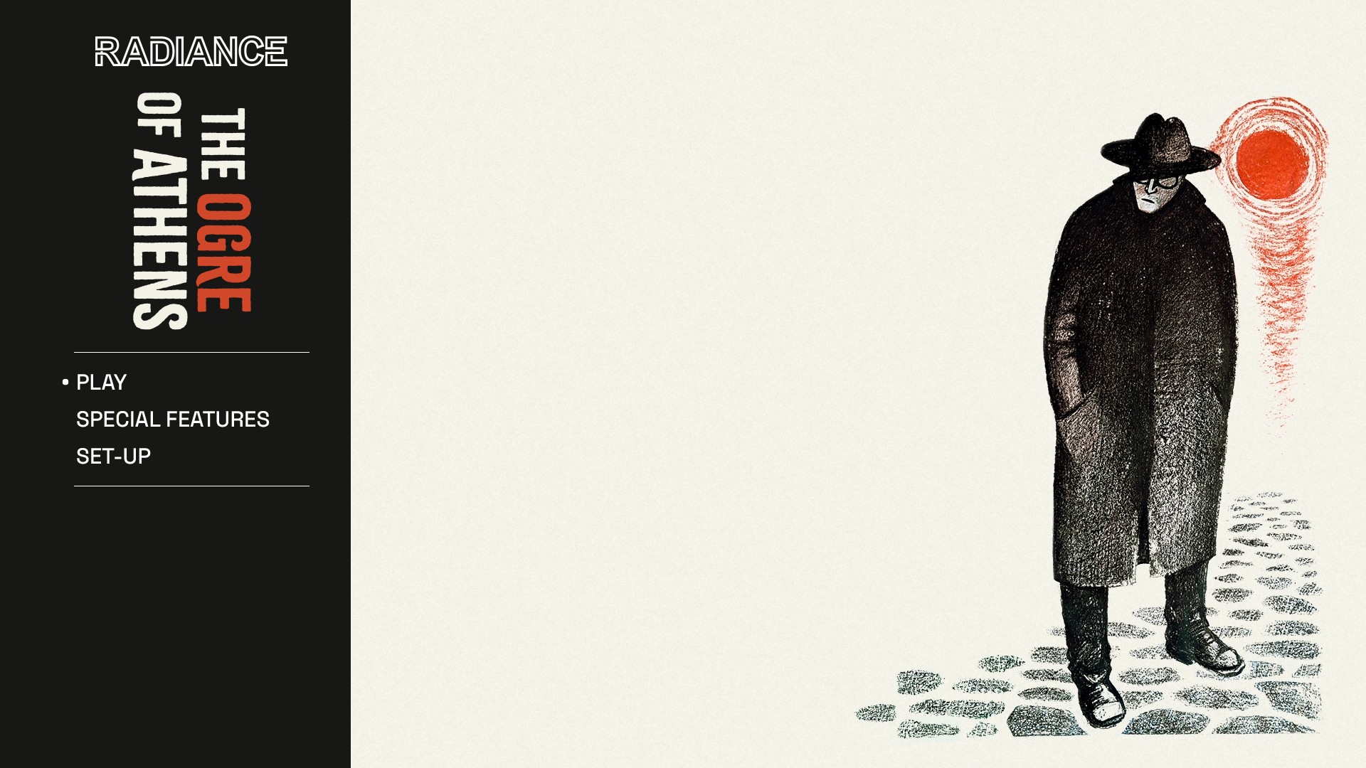 The Ogre of Athens Blu-ray menu