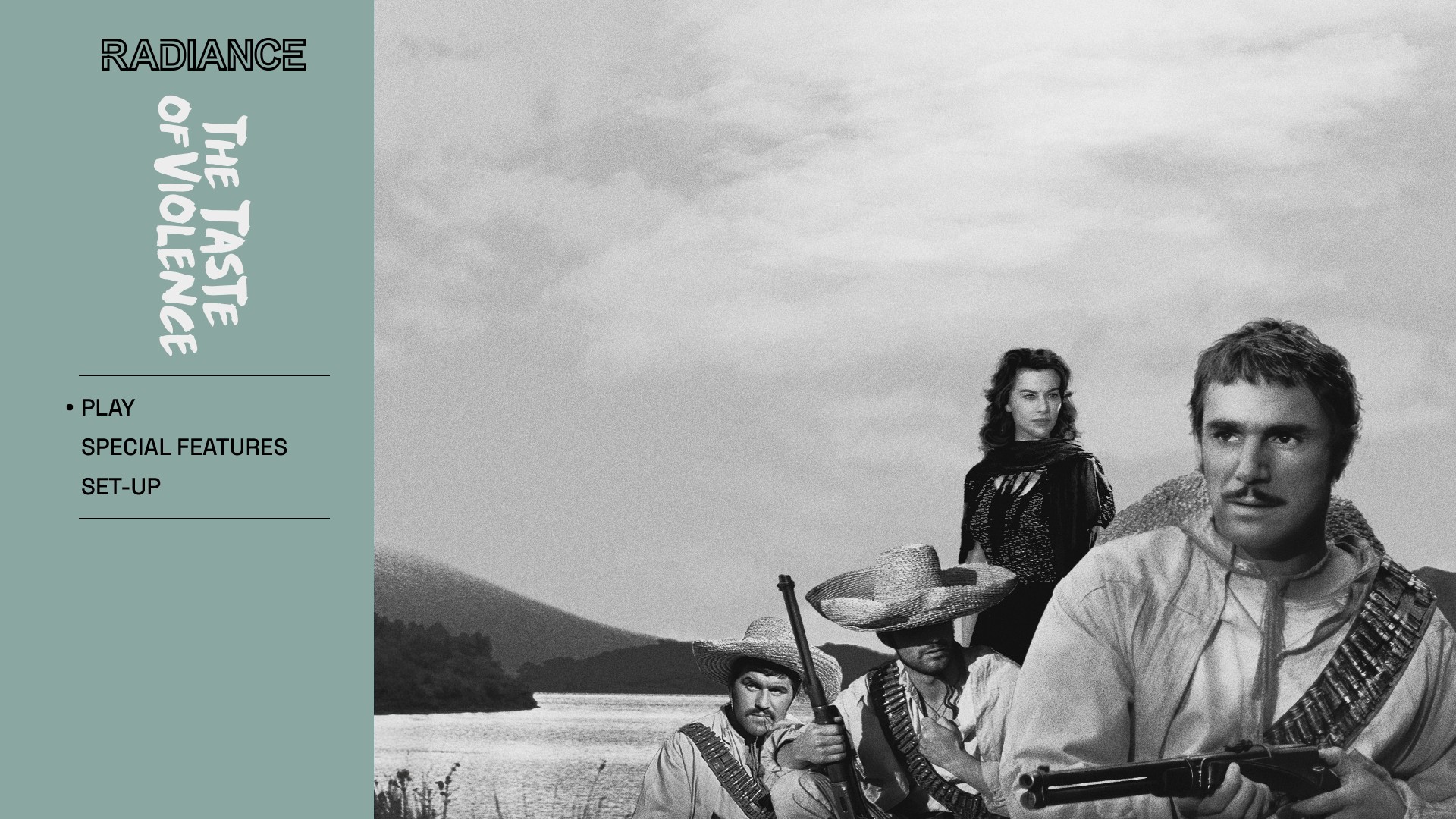 The Taste of Violence Blu-ray menu