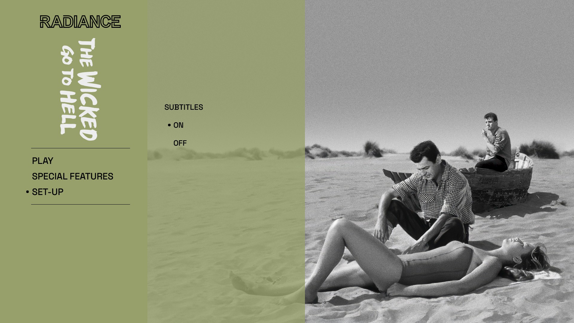 The Wicked Go to Hell setup menu