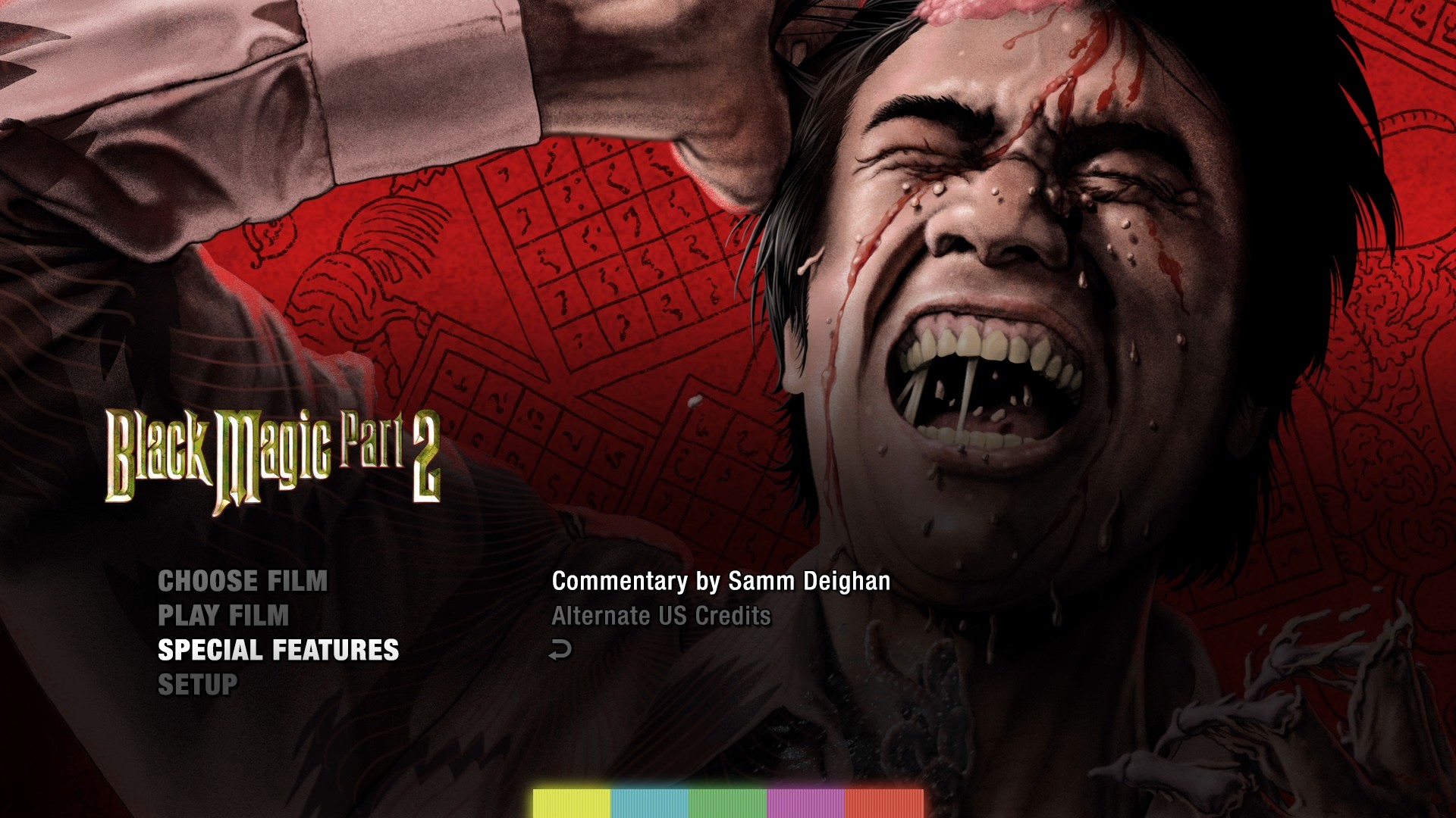 Black Magic Part 2 extras menu
