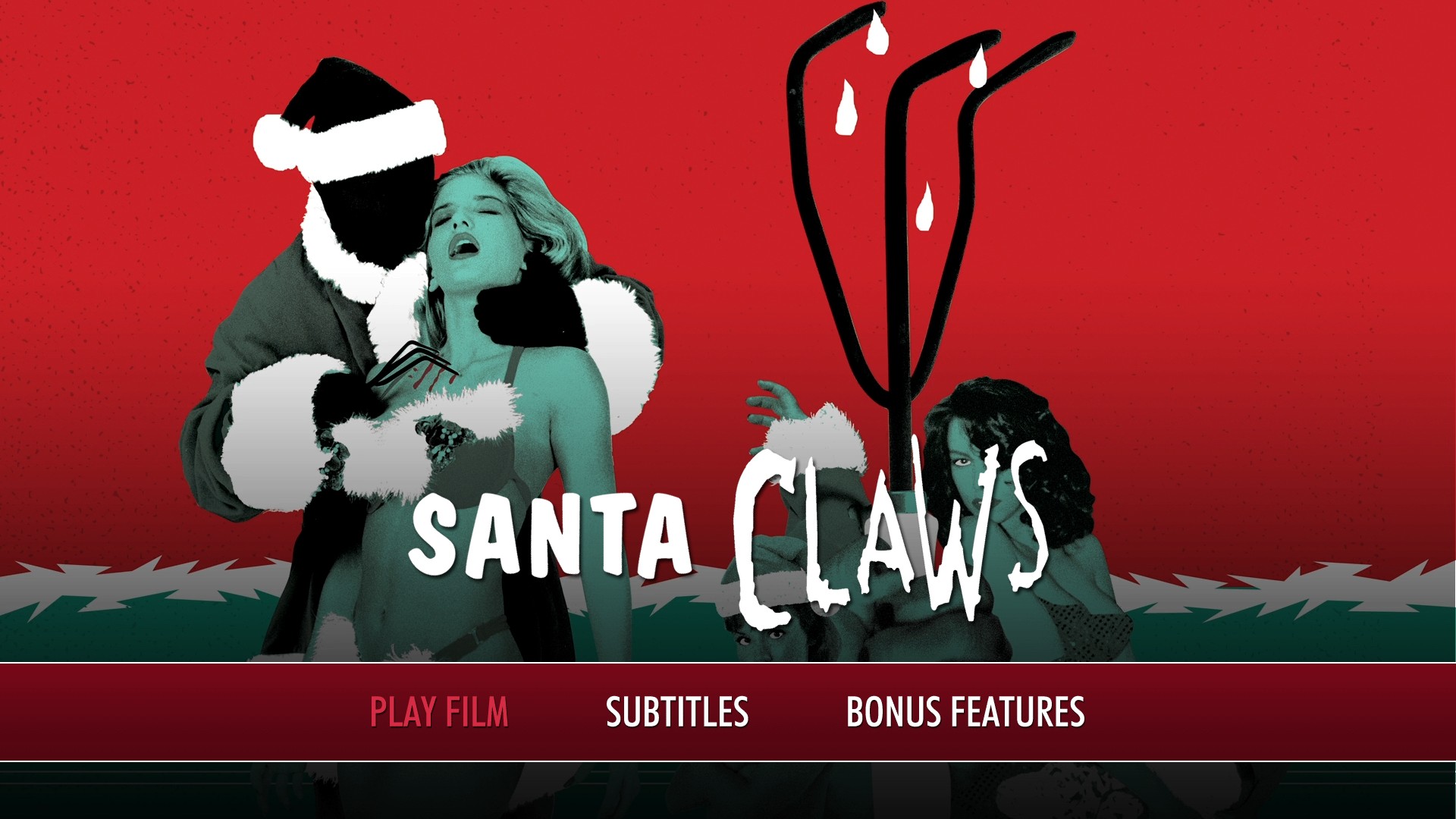 Santa Claws Blu-ray menu