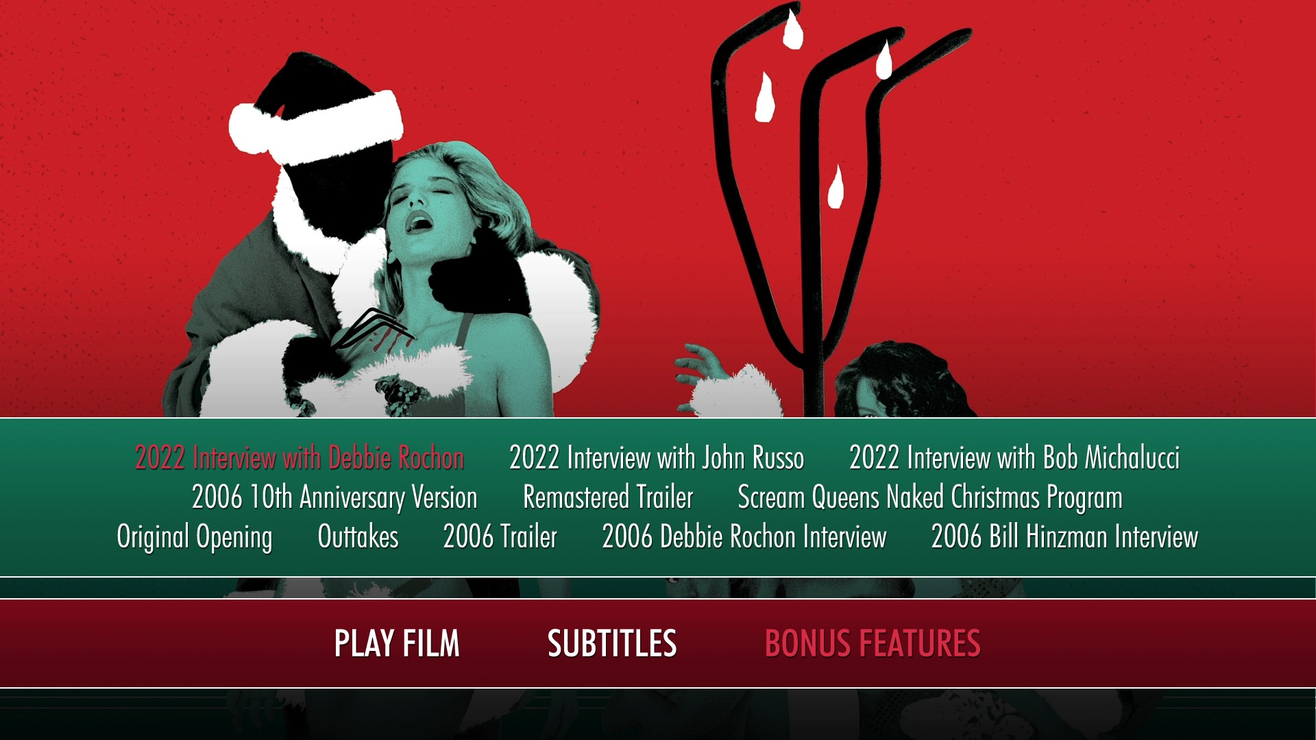 Santa Claws extras menu