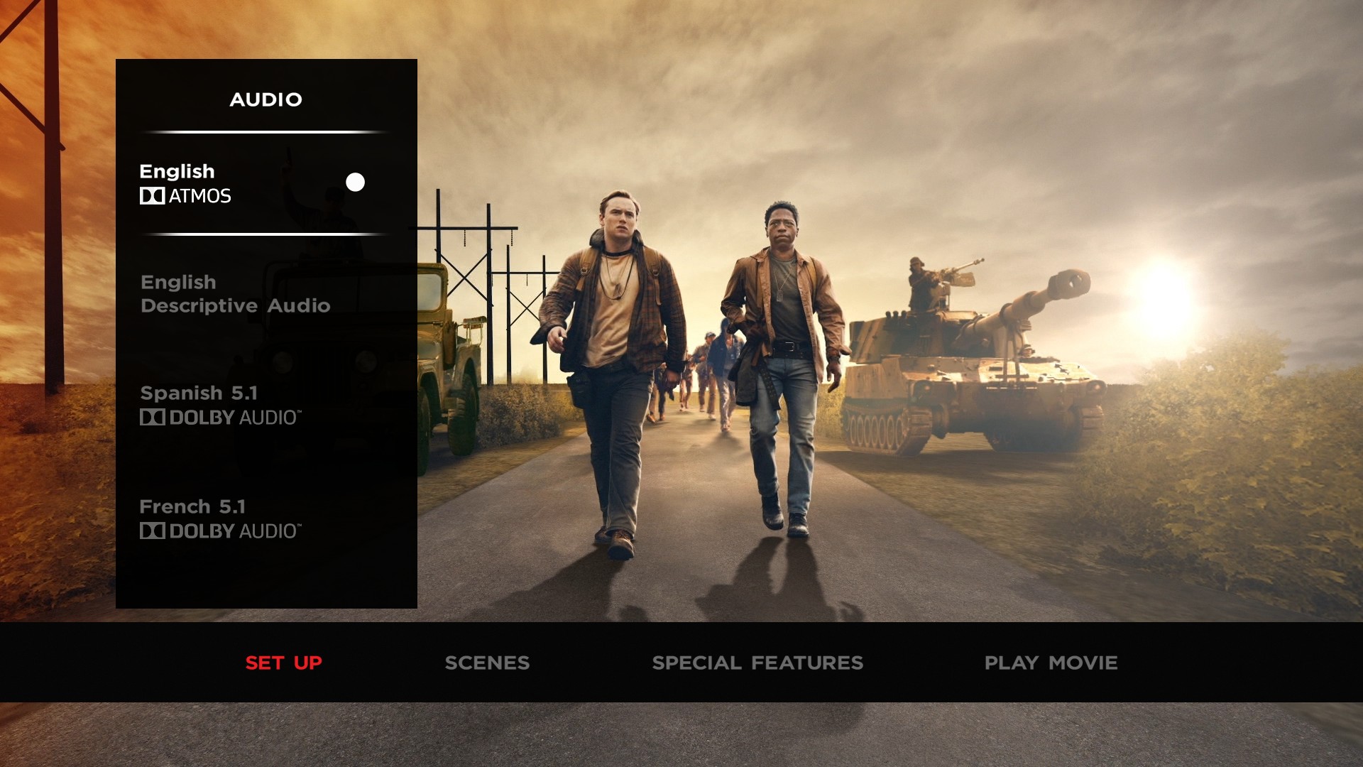 The Long Walk audio menu