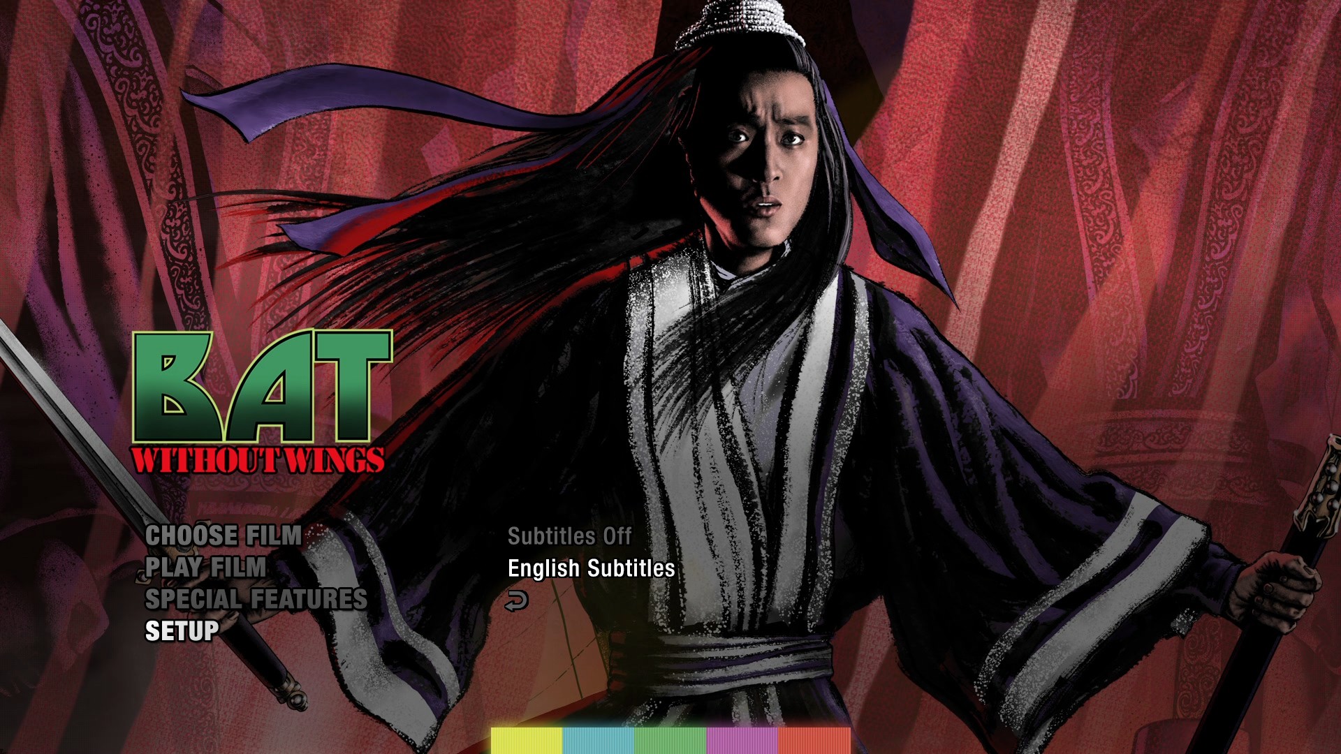 Bat Without Wings subtitles menu