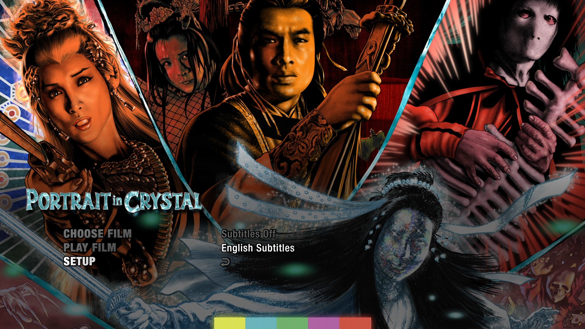 Portrait in Crystal subtitles menu