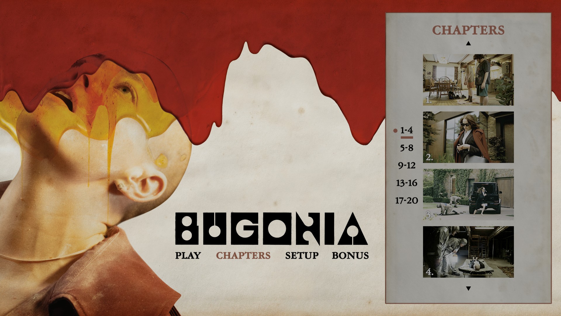 Bugonia 4K scene select menu