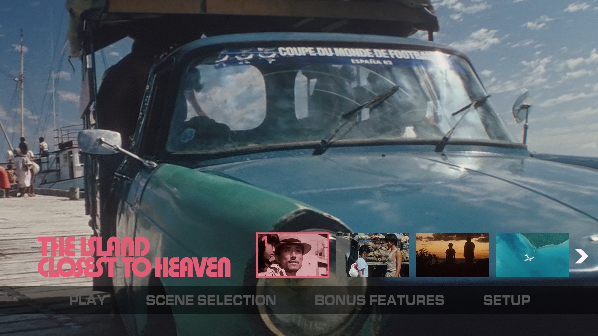 The Island Closest to Heaven scene select menu