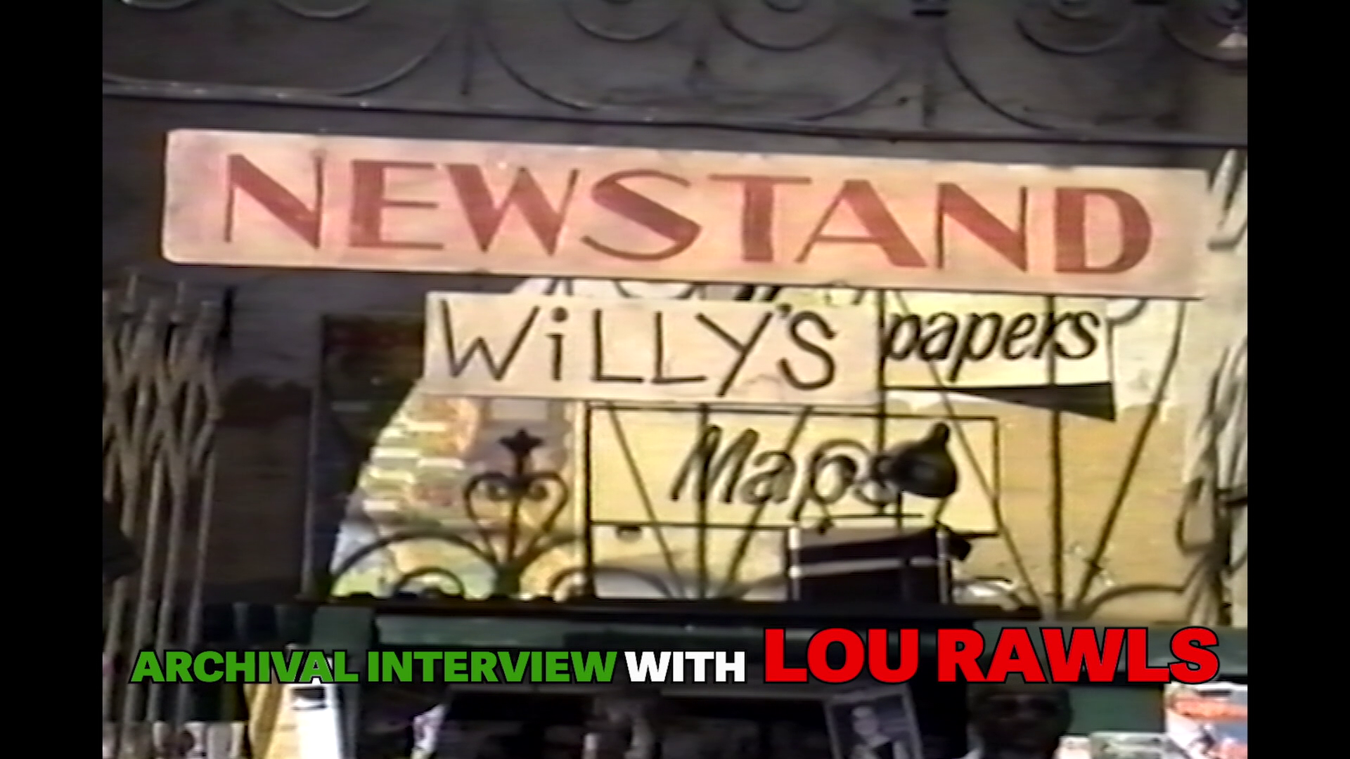 Lookin' Italian archival Lou Rawls interview