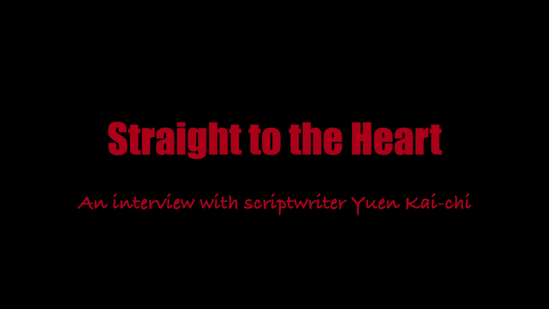 She Shoots Straight Yuen Kai-Chi interview