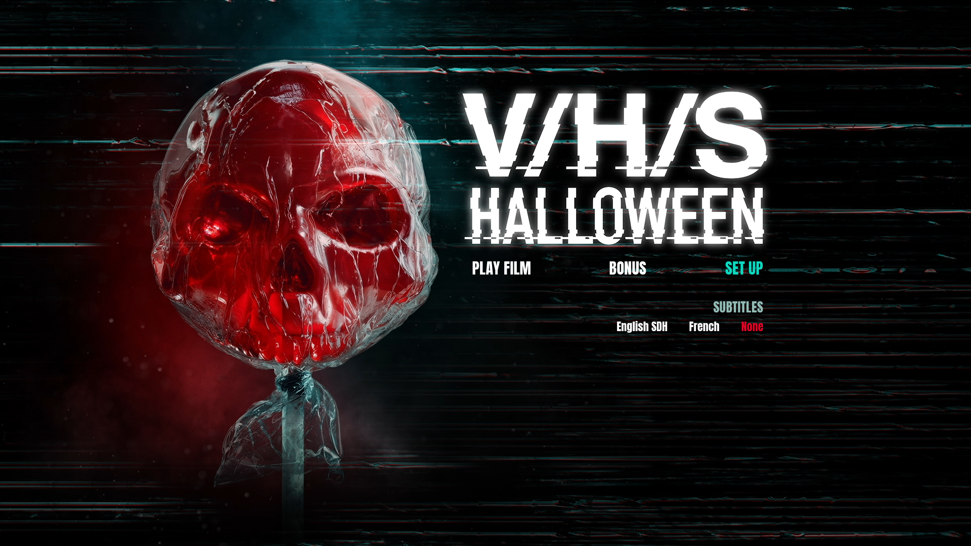VHS Halloween Blu-ray Setup Menu