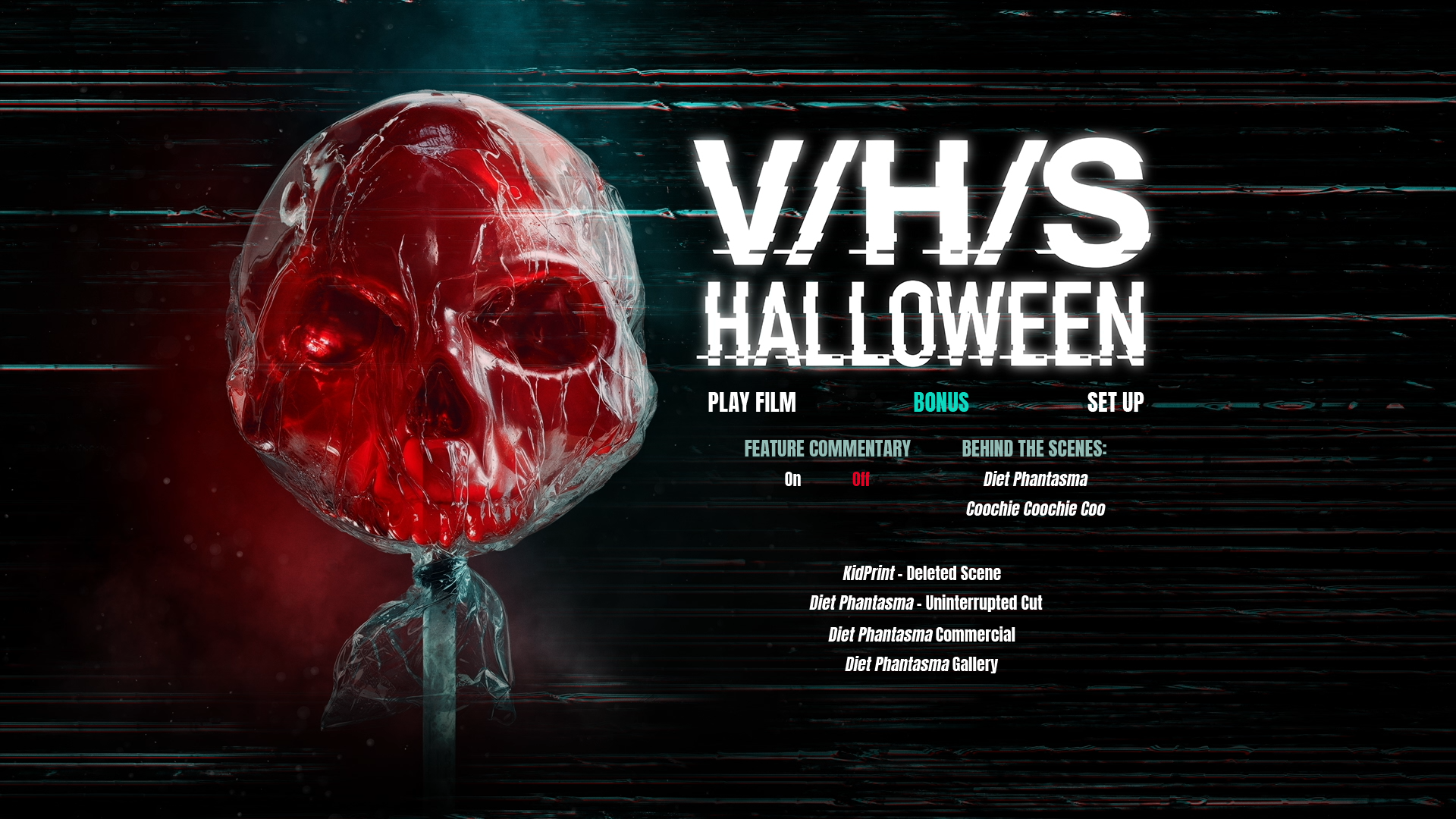 VHS Halloween Blu-ray Bonus Menu