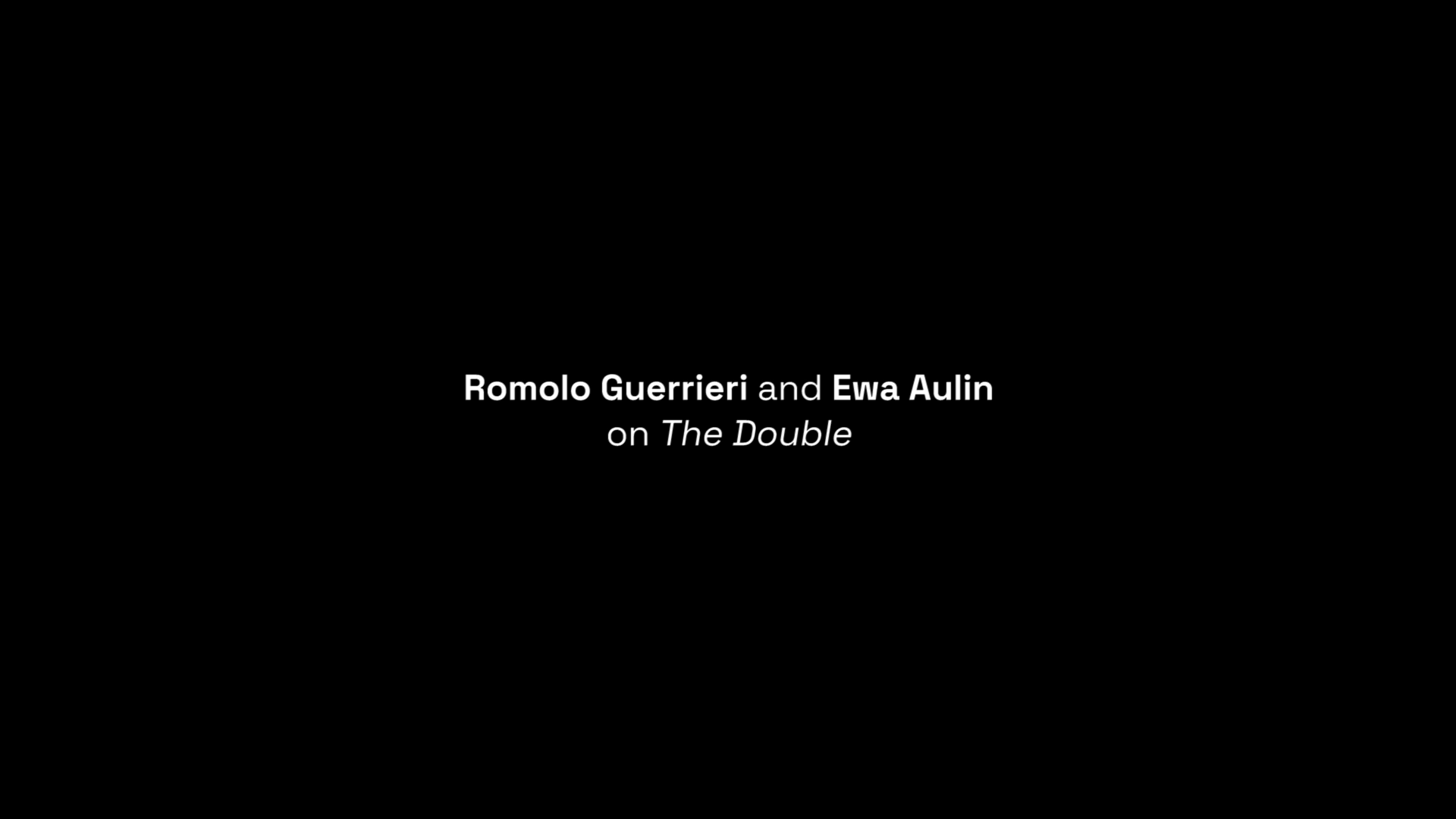 The Double Romolo Guerrieri and Ewa Aulin interview