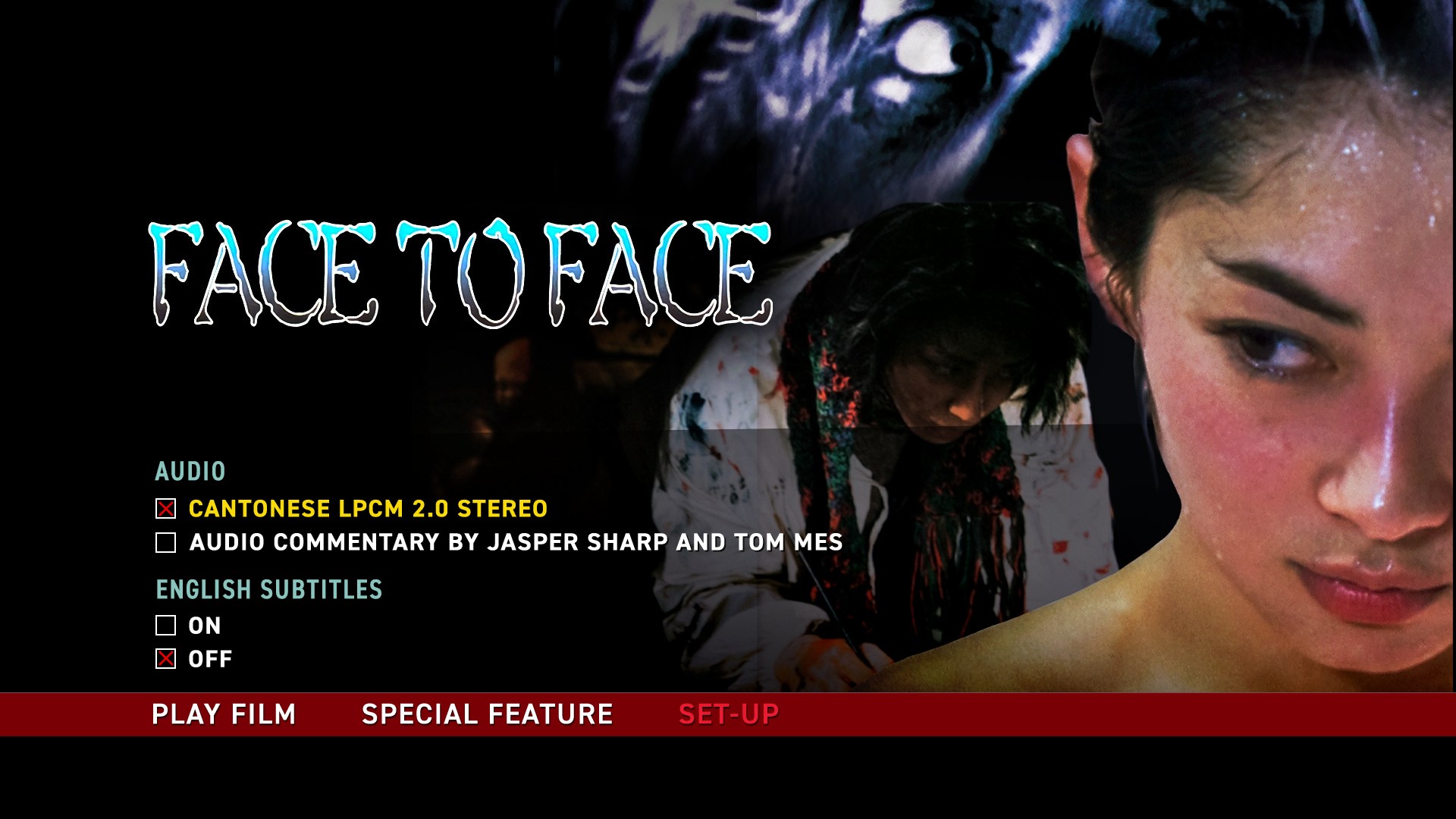 Face to Face setup menu